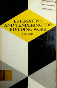 ESTIMATING AND TENDERING FOR BUILDING WORK