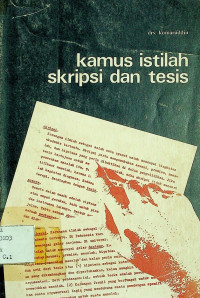 kamus istilah skripsi dan tesis