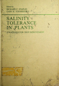 Salinity Tolerance in Plants