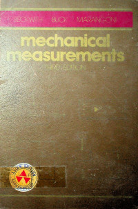 Mechanical Measurements third edition