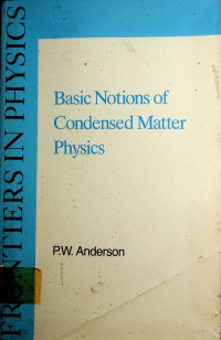 Basic Notions of Condensed Matter Physics