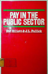 PAY IN THE PUBLIC SECTOR