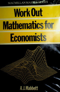 Work Out Mathematics for Economists