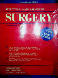 APPLETON & LANGE`S REVIEW OF SURGERY SECOND EDITION