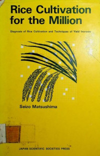 Rice Cultivation for the Million: Diagnosis of Rice Cultivation and Techniques of Yield Increase