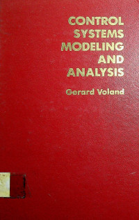 CONTROL SYSTEMS MODELING AND ANALYSIS