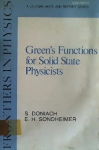 Green's Functions for Solid State Physicists