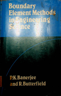 Boundary Element Methods in Engineering Science