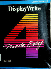 DisplayWrite 4 made easy