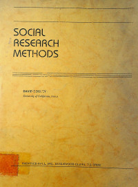 SOCIAL RESEARCH METHODS