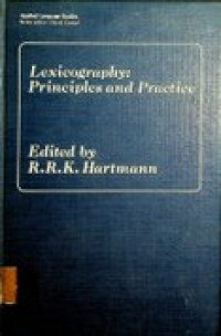 Lexicography :  Principles and Practice