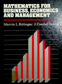 MATHEMATICS FOR BUSINESS, ECONOMICS, AND MANAGEMENT