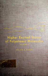 Higher Excited States of Polyatomic Molecules, VOLUME III