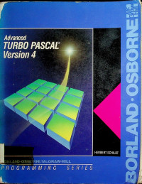 Advanced TURBO PASCAL Version 4