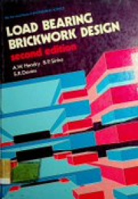 LOAD BEARING BRICKWORK DESIGN , second edition