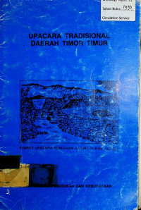 UPACARA TRADISIONAL DAERAH TIMOR TIMUR