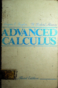 ADVANCED CALCULUS