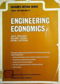 Theory and Problems of Engineering Economics