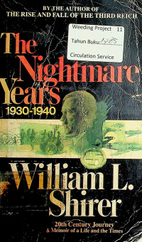 The Nightmare Years: 1930-1940 VOLUME II