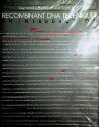 RECOMBINANT DNA TECHNIQUES; An Introduction