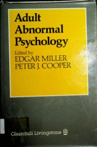 Adult Abnormal Psychology