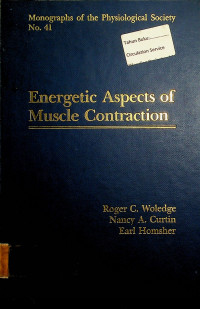 Energetic Aspects of Muscle Contraction