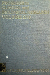 PROGRESS in CLINICAL RESEARCH VOLUME 213