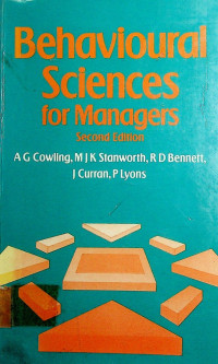 Behavioural Sciences for Managers, Second Edition