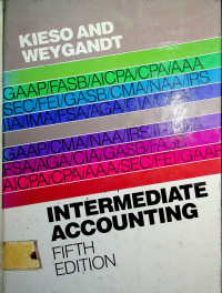 INTERMEDIATE ACCOUNTING FIFTH EDITION