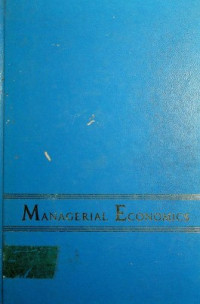 MANAGERIAL ECONOMICS