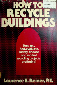 HOW TO RECYCLE BUILDINGS