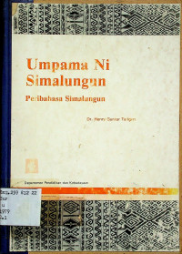 Umpama Ni Simalungun: Peribahasa Simalungun