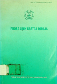 PROSA LIRIK SASTRA TORAJA