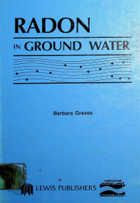 RADON IN GROUND WATER