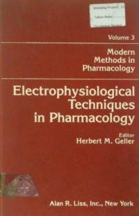 Electrophysiological Techniques in Pharmacology
