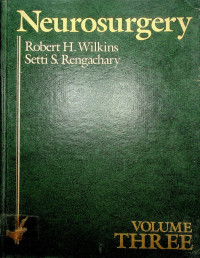 Neurosurgery, VOLUME THREE