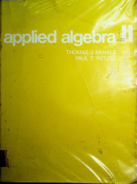 applied algebra II