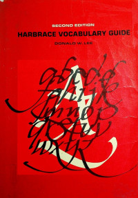 HARBRACE VOCABULARY GUIDE , Second Edition