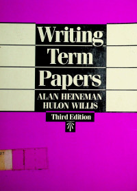 Writing Term Papers, Third Edition