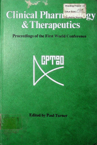 Clinical Pharmacology & Therapeutics: Proceedings of the First World Conference