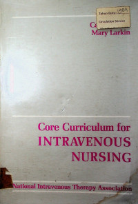 Core Curriculum for INTRAVENOUS NURSING