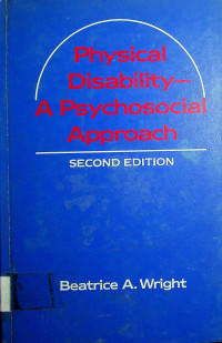 Physical Disability-A Psychosocial Approach