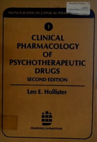 CLINICAL PHARMACOLOGY OF PSYCHOTHERAPEUTIC DRUGS, SECOND EDITION