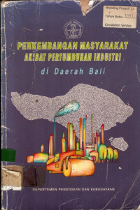 PERKEMBANGAN MASYARAKAT AKIBAT PERTUMBUHAN INDUSTRI di Daerah Bali