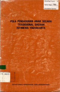 POLA PENGASUHAN ANAK SACARA TRADISIONAL DAERAH ISTIMEWA YOGYAKARTA