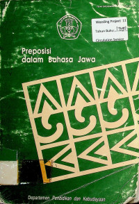 Preposisi dalam Bahasa Jawa