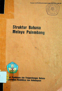 Struktur Bahasa Melayu Palembang