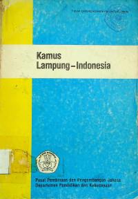 Kamus Lampung-Indonesia