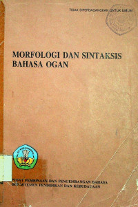 MORFOLOGI DAN SINTAKSIS BAHASA OGAN