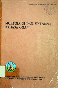 MORFOLOGI DAN SINTAKSIS BAHASA OGAN